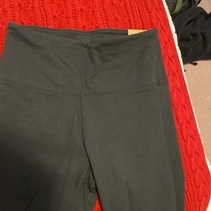 Pink black leggings